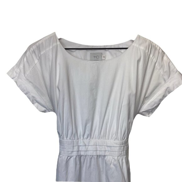 HD Paris White Belted Sash Dress Ladies Size 2 US, 6UK, 34EU Spring Summer - Picture 4 of 11